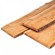 Douglas schaaldelen ongedroogd, onbehandeld +/- D2,5xB25-30xL300 cm