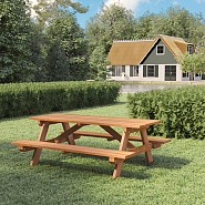 Hardhouten picknicktafel Business
