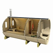 Saunabarrel vurenhout Ø220 cm, 400 cm lang