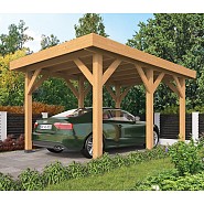 DHZ Carport Plat dak Sloten 350x500 cm basis incl. schroefpakk