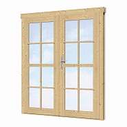 Dubbele deur+kozijn dubbel glas DL8