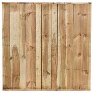 Tuinscherm geïmpregneerd 11 planks Losser 180x180 cm fijnbezaagd