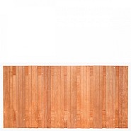 Tuinscherm Dronten, keruing hardhout, RVS-geschroefd, 21-planks (19+2) 180x90 cm