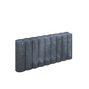 Rondo Palissadeband 8x25x50 cm Zwart