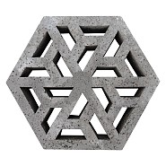 Eco Tegel Waterpasserend 37,5x37,5x7 cm Antraciet