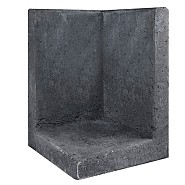 L-Element Hoek 40x40x60 cm Zwart