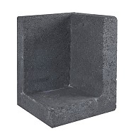 L-Element Hoek 30x30x40 cm Zwart