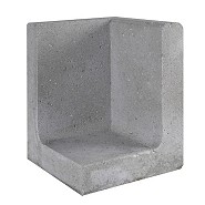L-Element Hoek 30x30x40 cm Grijs