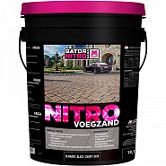 Gator Nitro Sand Zwart 40LBS/18,14 kg emmer