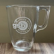 Theeglas met GSB logo