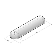 Schampband 20x11x95 2-zijdig rond grijs plakband