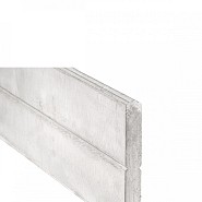 Berton©-motiefplaat smal wit/grijs H26xD3,5xL184 cm blokhutprofiel