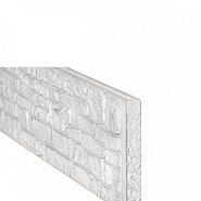 Beton-motiefplaat wit/grijs - H36xD3.5xL184cm nostalgiemotief