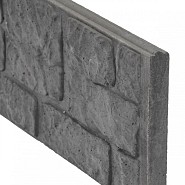 Berton©-motiefplaat smal antraciet H26xD3,5xL184 cm romeinsmotief