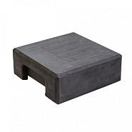 Berton©-afdekpet antraciet vlakke kop 14x14x5 cm hoekmodel