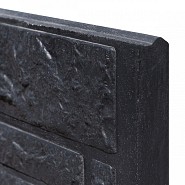 Berton©-motiefplaat antraciet gecoat H36xD3,5xL180 cm rotsmotief