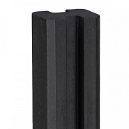 Berton©-E-sleufpaal Vecht antraciet gecoat 10x10x270 cm tussenmodel