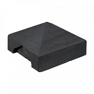 Berton© afdekpet antraciet gecoat, diamantkop 14x14x5 cm tussenmodel