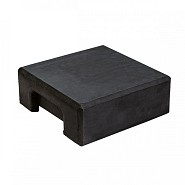 Berton© afdekpet antraciet gecoat, vlakke kop 14x14x5 cm tussenmodel