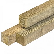 Grenen paal geïmpregneerd geschaafd 6.8x6.8x200cm