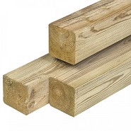 Grenen paal geïmpregneerd geschaafd 8.8x8.8x300cm