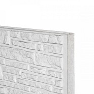 Berton©-motiefplaat wit/grijs H36xD3,5xL184 cm Rustico