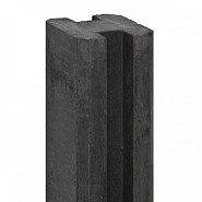Berton©-sleufpaal Reest antraciet 11,5x11,5x272 cm met kabeldoorvoer