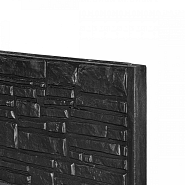 Berton©-motiefplaat antraciet gecoat H36xD3,5xL184 cm Rustico