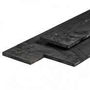 Douglas kantplank zwart geïmpregneerd fijnbezaagd 2,2x20x400cm
