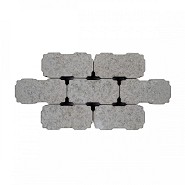 Betonkeien 22x11x10 cm Grijs waterpasserend - Rollmops stapeling - Benor