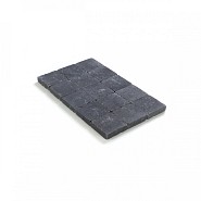 Kassei getrommeld 15x15x4 Zwart