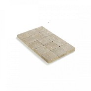 Kassei getrommeld 15x15x4 Zandgeel