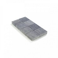 Kassei in-Line getrommeld 20x20x6 Grijs-Zwart