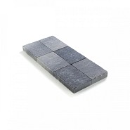 Kassei in-Line getrommeld 20x30x6 Grijs-Zwart
