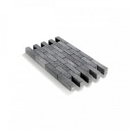 Getrommelde klinker waalformaat in-Line 20x5x6 Grijs-Zwart