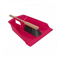 Bladerenblik - Met stoffer - Kunststof - Hout - Violet