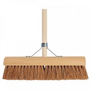 Kamerveger - Kokos - 40 centimeter - Houten steel - 150 centimeter