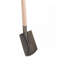 Dulspade - Gehard staal - Gebogen - Essenhouten steel - 85 cm