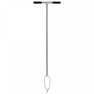 Grondboor - Verzinkt staal - 7 cm - Rubberen handvatten