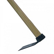 Landhak - Onkruidhak - Gesmeed - 16 cm - Houten steel - 130 cm