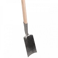 Betuwse Kleispade - Blank gepolijst - Essenhouten steel - 100 cm