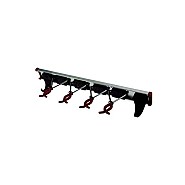 Bruns - Gereedschapsrail - 4 Gereedschapsklemmen - 2 Gereedschapshaken
