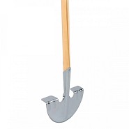 Graskantsteker - Met opstapje - Verzinkt - Essenhouten steel - 100 cm
