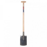 Damesspade - Blank gepolijst - Essenhouten steel - 85 cm