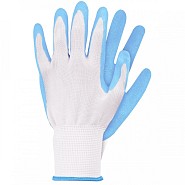 Werkhandschoenen - Lichtblauw - Latex - Maat S