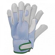 Werkhandschoenen - Geitenleer - Blauw - Maat XL - Elastisch