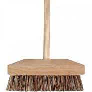 Luiwagen - Schrobbezem - Union - 22 cm - Houten steel - 140 cm