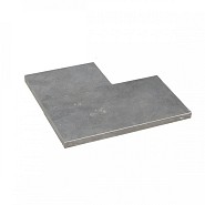 Blue Stone strook gezoet 30 cm breed hoekstuk 50/30x3 cm.
