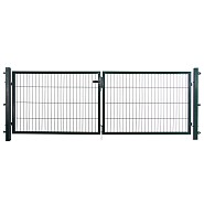 Dubbele poort groen, compleet