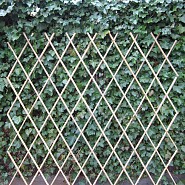 Bamboe trellis harmonicascherm